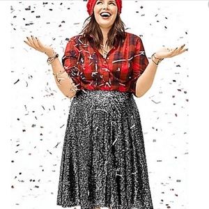 Lane Bryant Sequin Skirt
